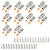 JRready 84PCS ST6251 Deutsch DTP Connector Kit, 2 Wire IP67 Waterproof Connector with Stamped Contacts 14-12AWG, 25A 1