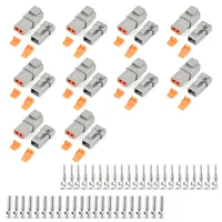 JRready 84PCS ST6251 Deutsch DTP Connector Kit, 2 Wire IP67 Waterproof Connector with Stamped Contacts 14-12AWG, 25A 1