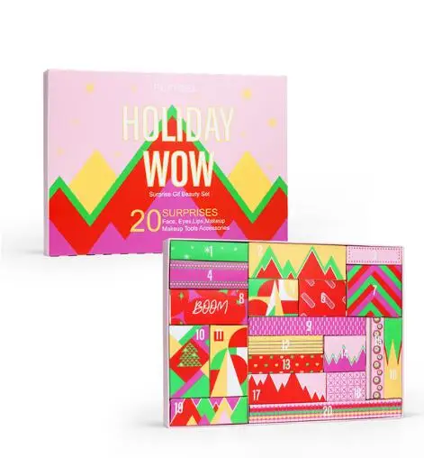 2023 Christmas WOW New Year Advent Calendar Makeup Tools Countdown Calendar Gift Boxes Lipstick Eye Shadow Makeup Tools Gift Box - AliExpress