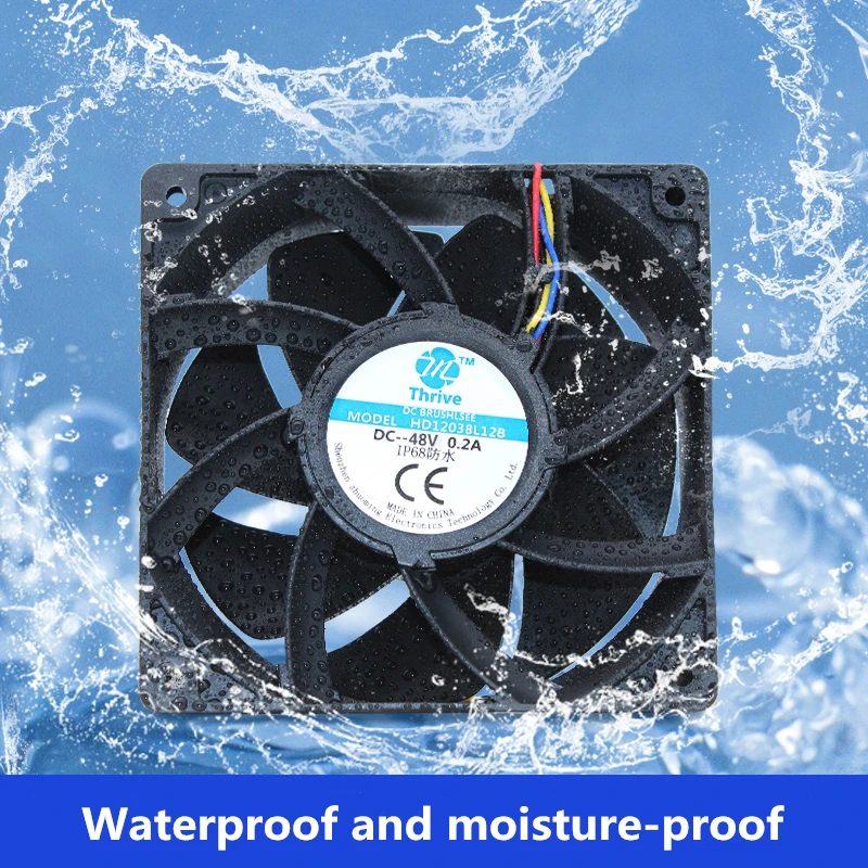 Atomizador Ultrassônico 12cm 120*38 mm da C.c. do fã 12v 24v 48v à Prova Dip68 Água do Umidificador Ip68 - Imagem 4
