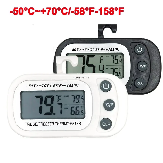 Thermomètre numérique pour chambre froide, grand écran LCD, étanche, thermomètre magnétique pour réfrigérateur, cuisine, maison 1