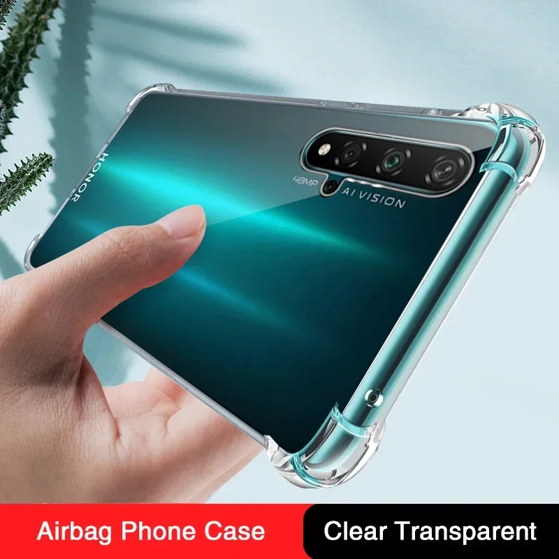 Luxurious Transparent Silicone Anti-Knock Phone Case with Soft Airbag Edges