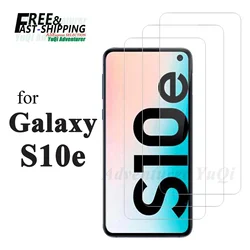 Premium Tempered Glass Screen Protector, HD Crystal Clear, 9H Anti - Scratch, Case - Friendly Design - 4 pcs (For Galaxy S10e)
