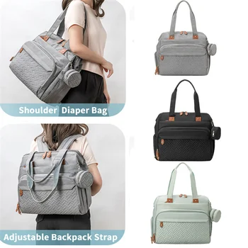 Borsa per pannolini per bambini Zaini per pannolini da viaggio multifunzione di grande capacità Roba per bambini Borse per maternità Borsa per mamma all'aperto Allattamento per bambini