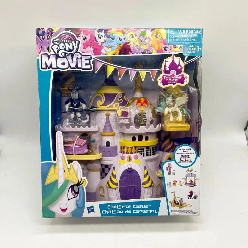 

Hasbro Anime My Little Pony Canterlot Castle Model Toys Action Figure Collection Ornaments Children Christmas New Year Gift