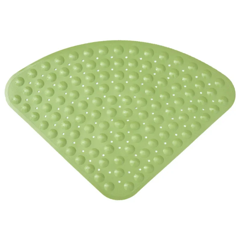 Tappetino Antiscivolo Per Doccia Angolare, Quadrante In Gomma Con Ventose, 54x54 Cm, Lavabile, Per Bagno E Vasca, Colore Verde (disponibile In Varie Misure)