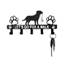 Metal Iron Art Pet Dog Hanger 5 Hooks Coat Key Lead Leash Wall Rack Holder Organizer Towel Rack Organizer Storage rack hook 4