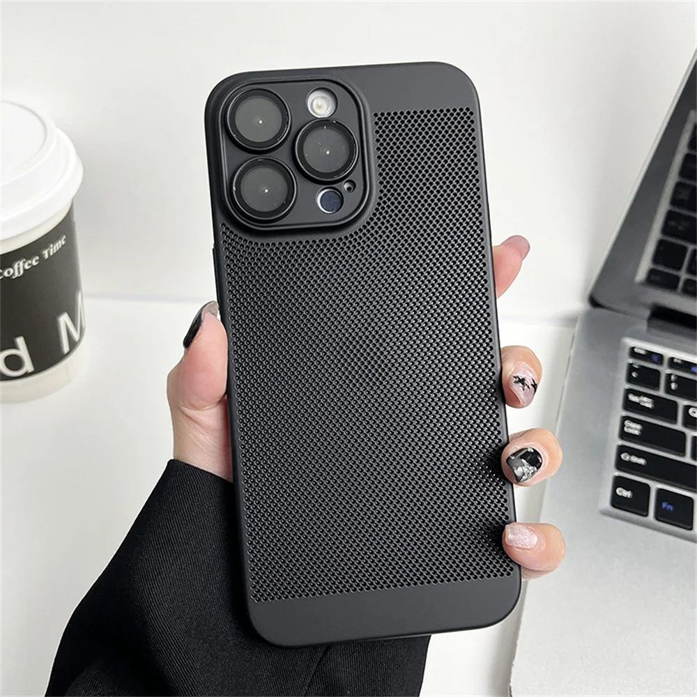 Enhanced Cooling Matte Metallic Heat Dissipation Phone Case Cover