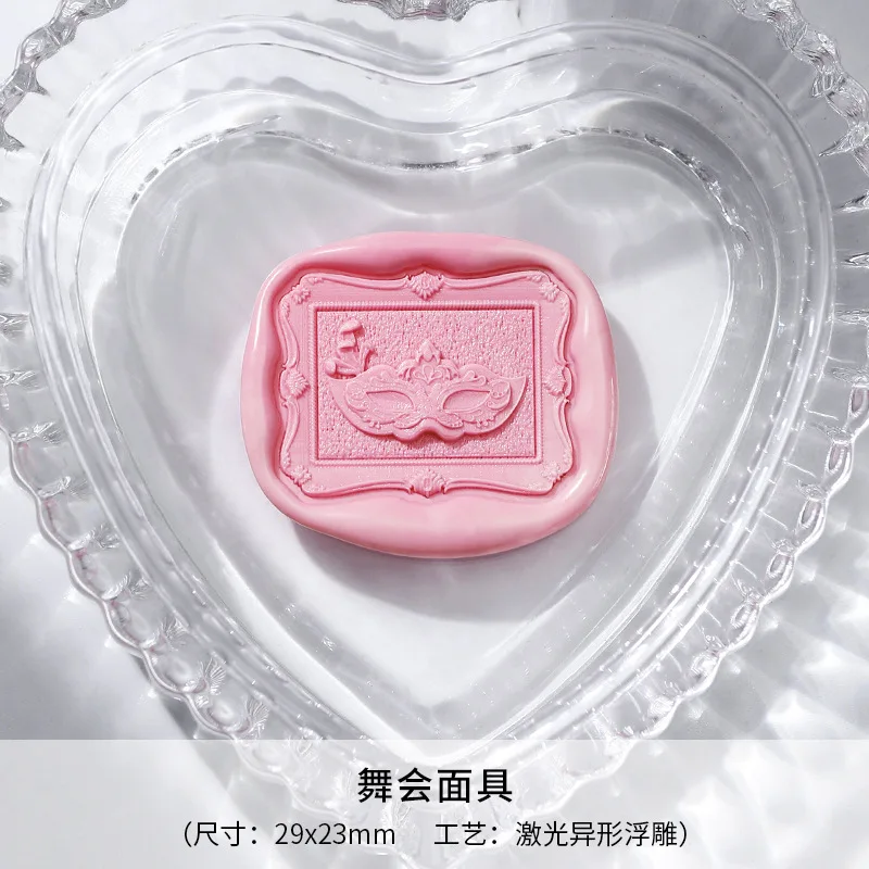 Heart Shaped 3D Relief Wax Seal Stamp