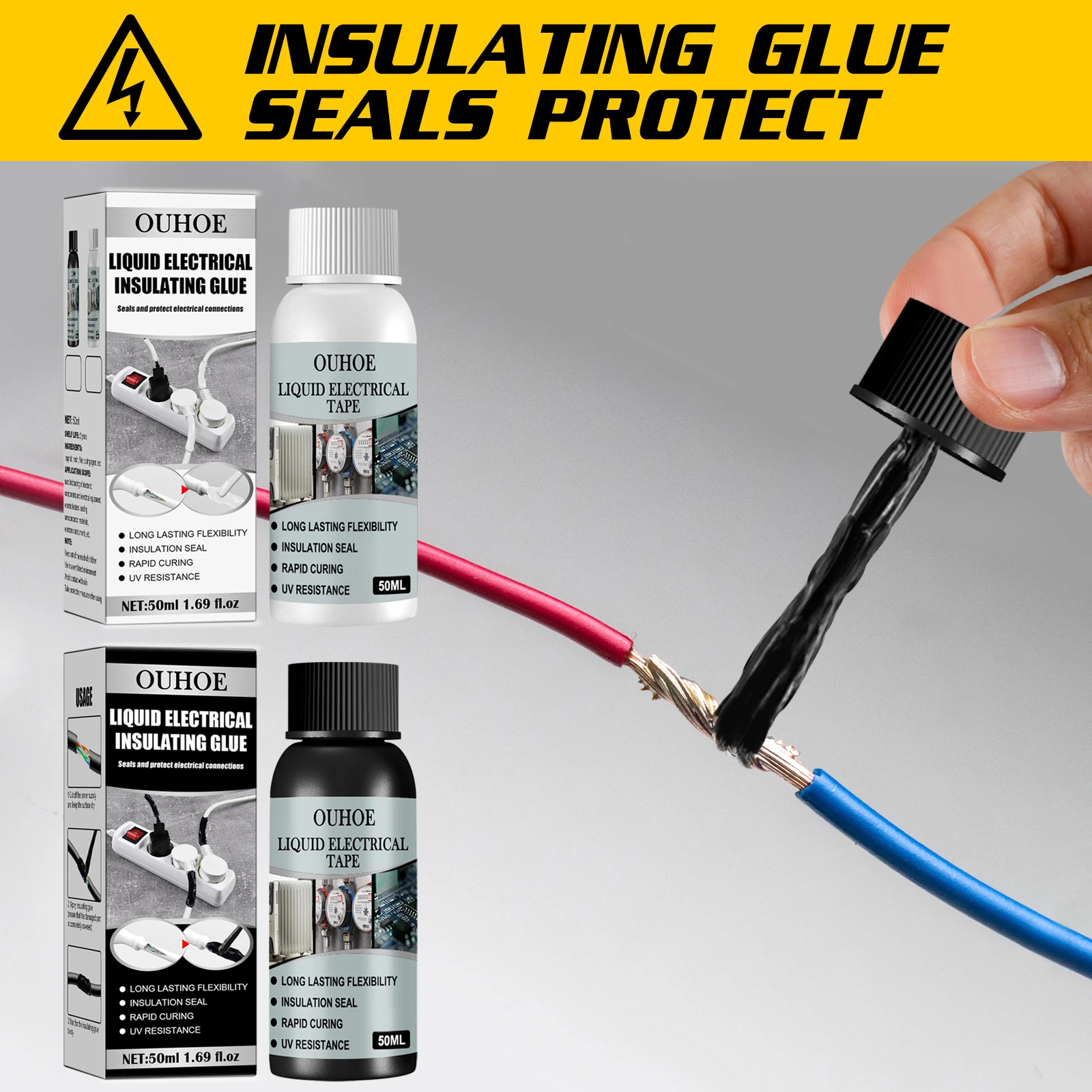 50ml Insulation Electrical Sealant Liquid Tape Paste Waterproof Anti Uv