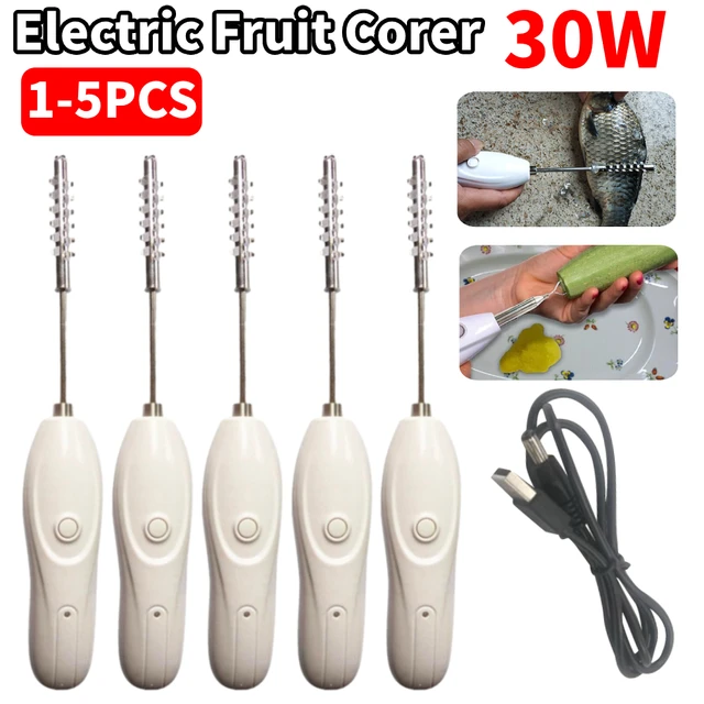 Electric Fruit Corer Electric Scale Scraper Egg Beater Rechargeable  Vegetable Core Digger Remover Wear-resistant Rotating Cutter - AliExpress