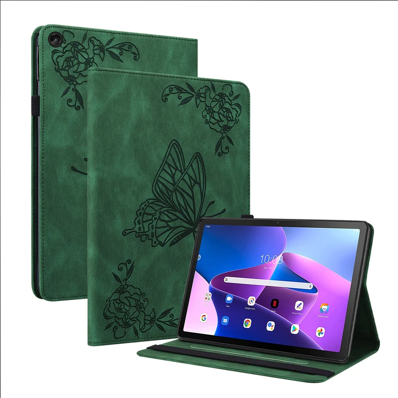 

Case For Lenovo Tab M10 Magnetic Case, 3rd Gen Fashion Charming Butterflies PU Leather Wallet Cover10.1''inch Funda
