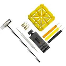 Deluxe 11 - Piece Watch Repair Tool Kit for Professional Watchmakers (Black)
