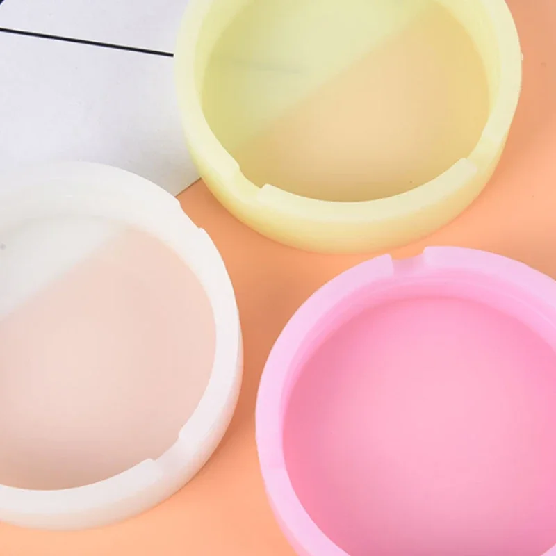 Creative Round Luminous Luminous Silicone Soft Ashtray Smoking Cigarette Cigar Weed Accessories Home Desk Accessories Ashtray