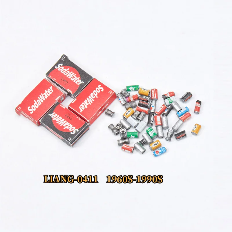 LIANG Model Scene Accessories 0411/0412 Easy Pull Can Beverage Bottle Carton Scene Decoration