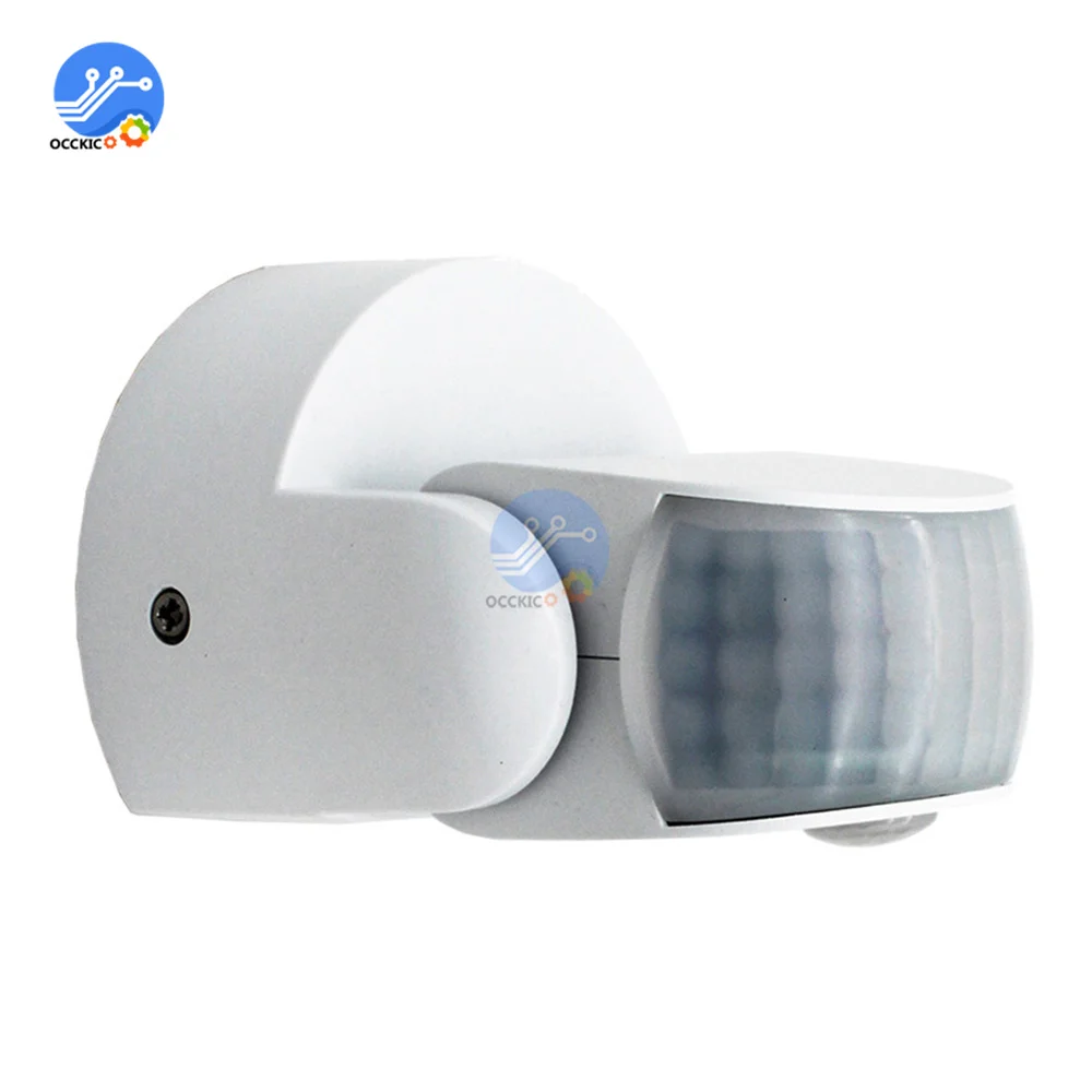 Motion Sensor AC220-240V Motion Detector Automatic 180-360 Degree Switch Light Outdoor Infrared Sensor Timer PIR