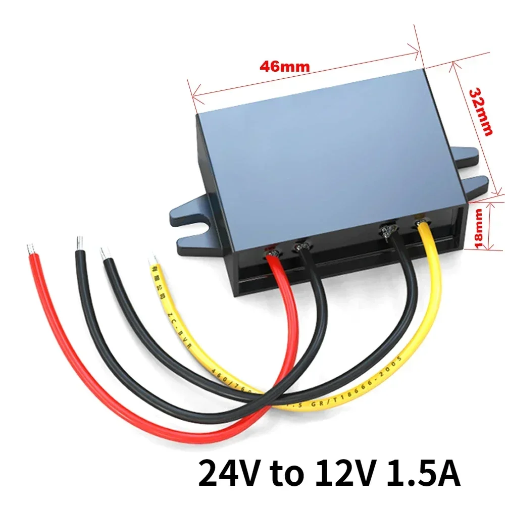 Heavy-Duty Voltage Step-Down Transformer and Converter (24V to 12V) - 40A Capacity