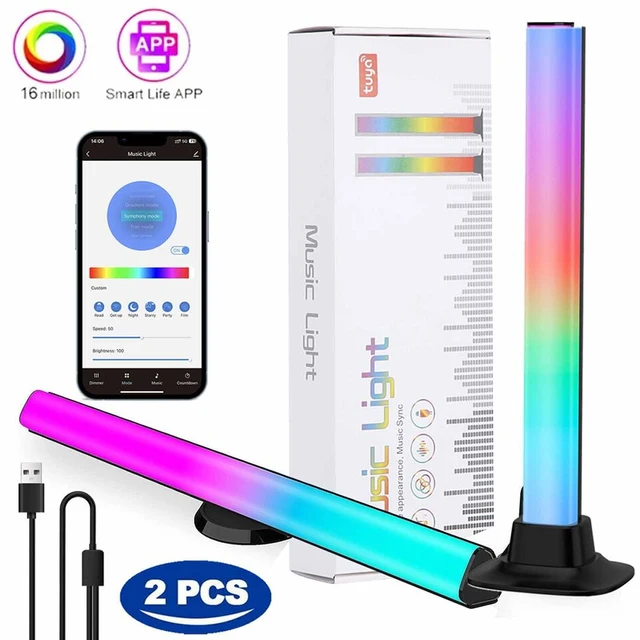 RGB LED Desktop Floor Lamp Light Bars Night Light Music Rhythm Atmosphere Lights Backlight for Gaming TV Room Decoration Lamp