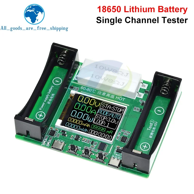 Testeur De Capacité Batterie Lithium 18650 – Écran LCD MAh/mWh – Décharge Numérique Précise