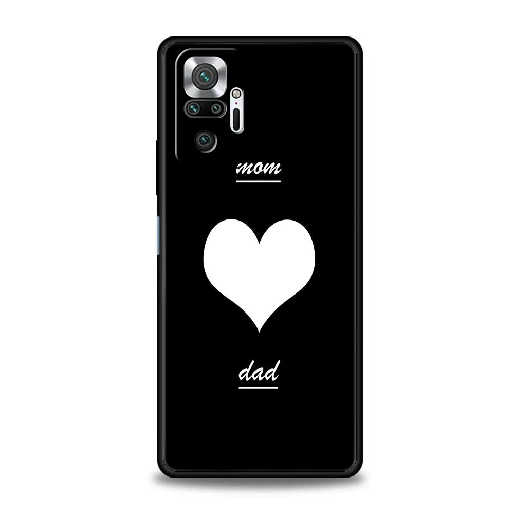 Cute Couple Letters Art Soft TPU Phone Case