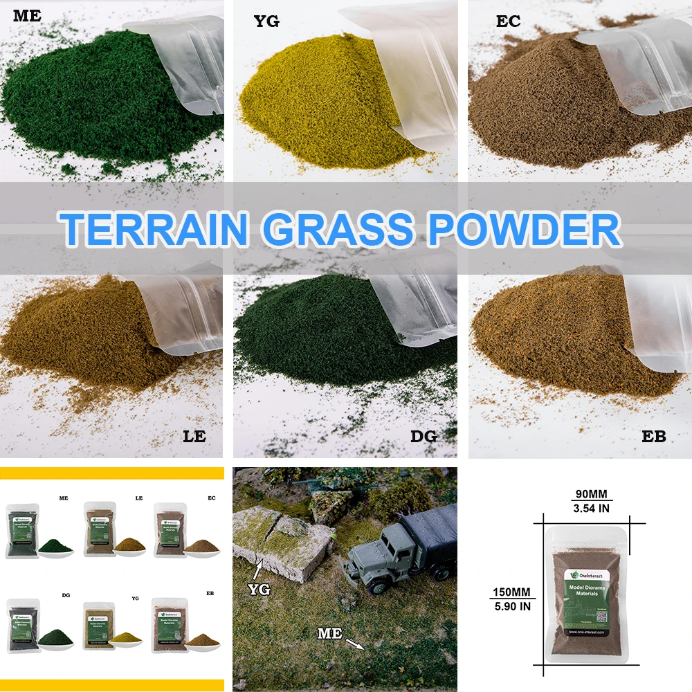 Miniature Tree Foliage Model ground Powder, Dry Roots for Artificial Plant Model Models, Sand Tables, Miniature Train Scenes 2