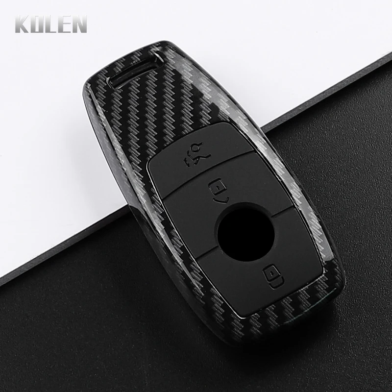 ABS Carbon Fiber Style Car Key Case Cover