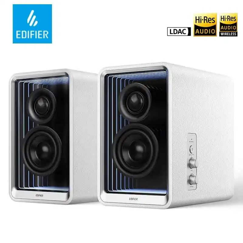 Edifier QR65 スピーカー モニタースピーカー ブルートゥースEdifier-QR65を備えたデスクトップモニター,スピーカー