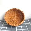 Round Natural Fruit Baskets Food Storage Bowl Decorative Rattan Wicker Serving Basket For Dessert Snacks Bread Baskets 22/25cm 4