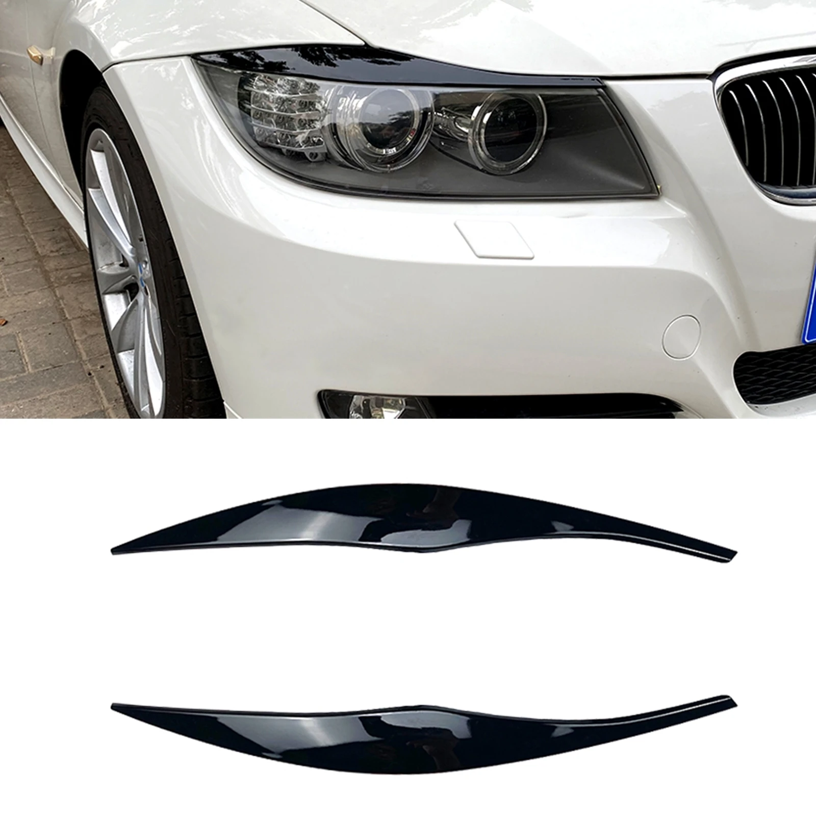 

Налобный фонарь для BMW 3 sehire E90 E91 2005-12, глянцевый черный/углеродное волокно