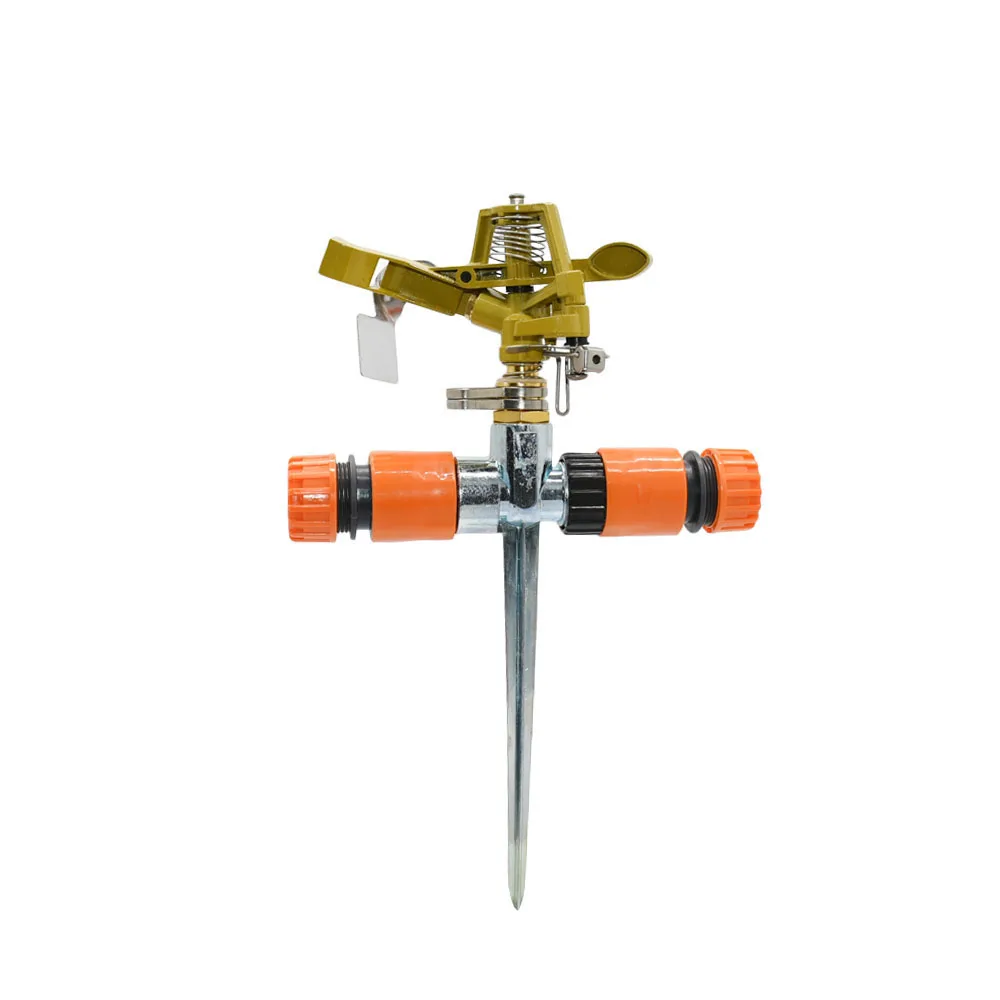 Garden Farm 360 Degree Rotating Jet Sprinkler Metal Support Micro Sprinklers System Zinc Alloy Nozzle Irrigation