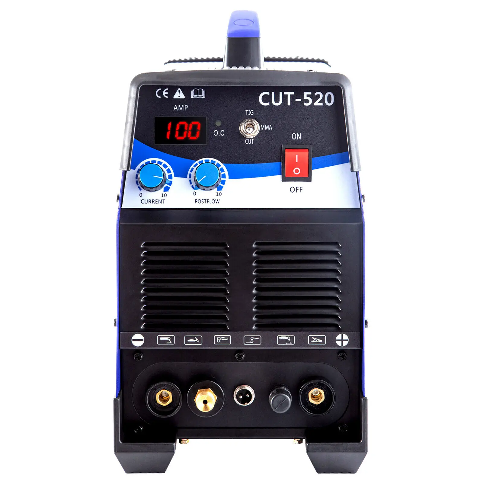 Cortador de Plasma VEVOR combinada de arco soldadura TIG/MMA, CT520, 200A