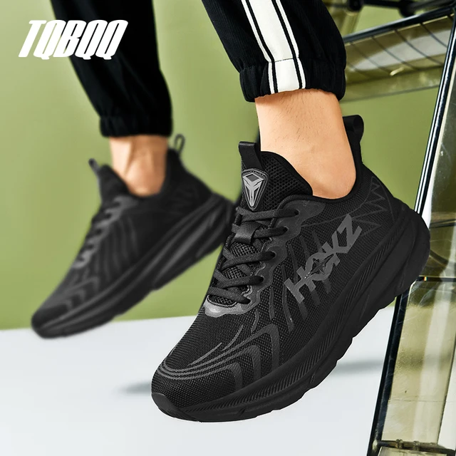 Chaussures de course à coussin d'air en plaque de carbone pour hommes, baskets souples et épaisses pour femmes, chaussures de déplacement quotidien, chaussures de marche décontractées en plein Air 5