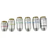 Biological Microscope Plan Objective Lens 4X 10X 20X 40X 60X 100X RMS Thread 160/0.17 1