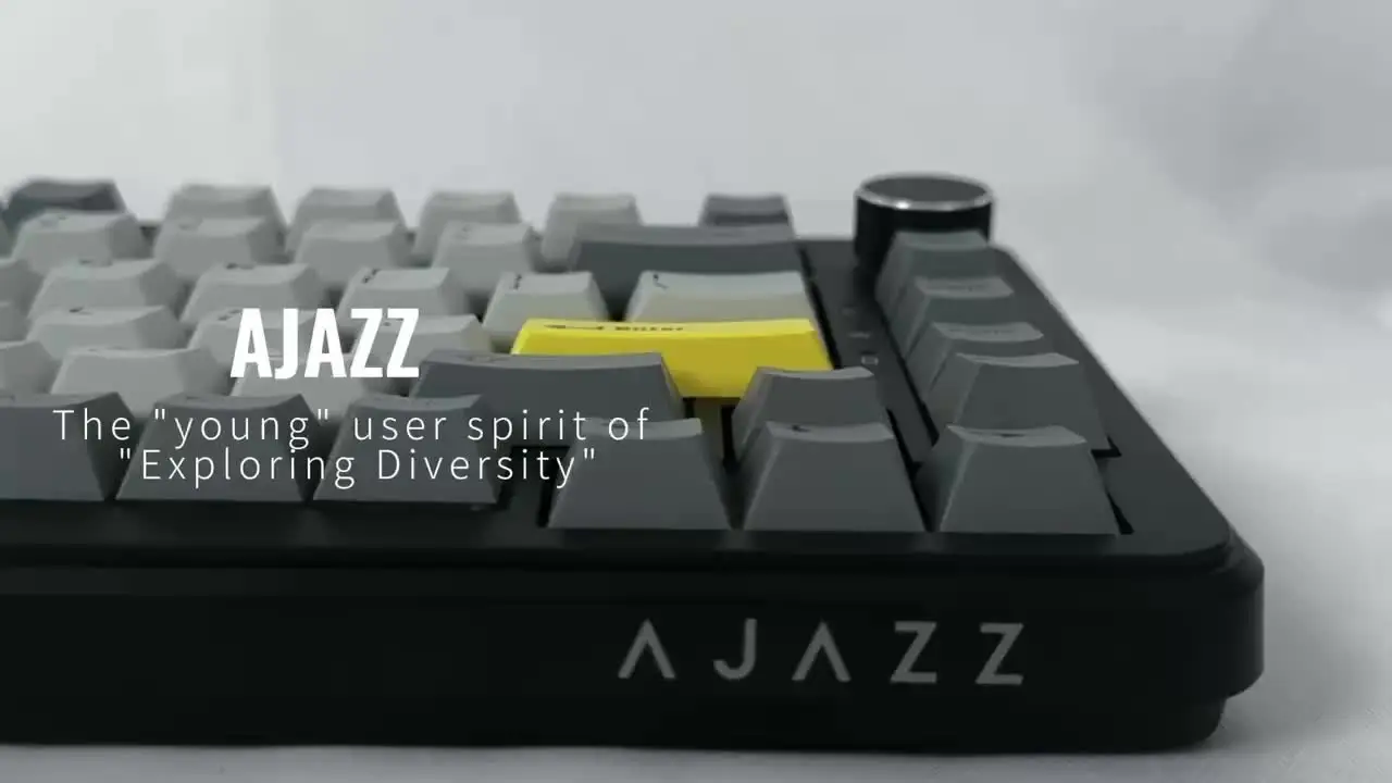 Ajazz AK820 MAX 75% Mechanical Keyboard, Magnetic Keyboard with