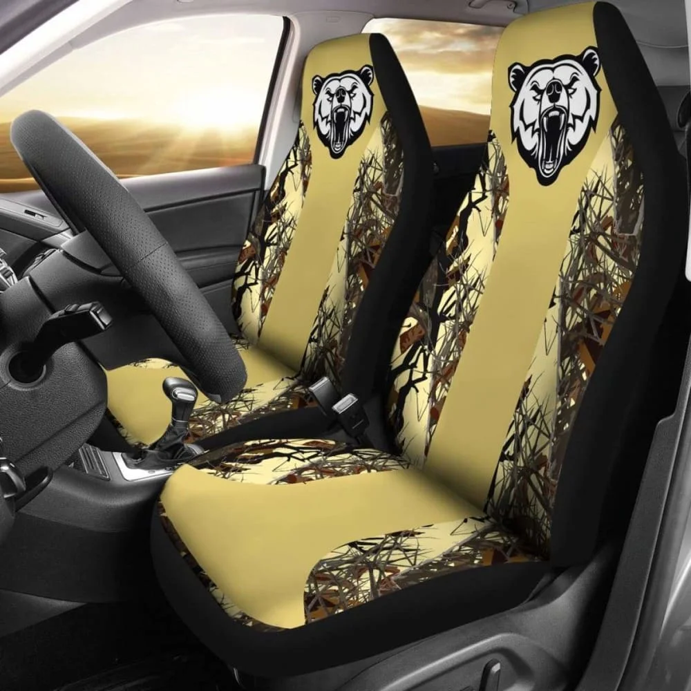 

Camo Car Seat Covers Camo Pattern 02,Pack of 2 Universal Front Seat Protective Cover