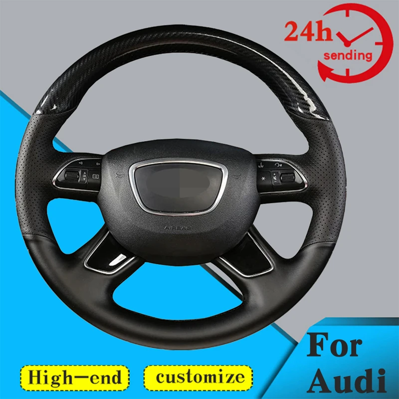 Custom Car Steering Wheel Braid Cover 100 Fit For Audi A6 (c7) 2012