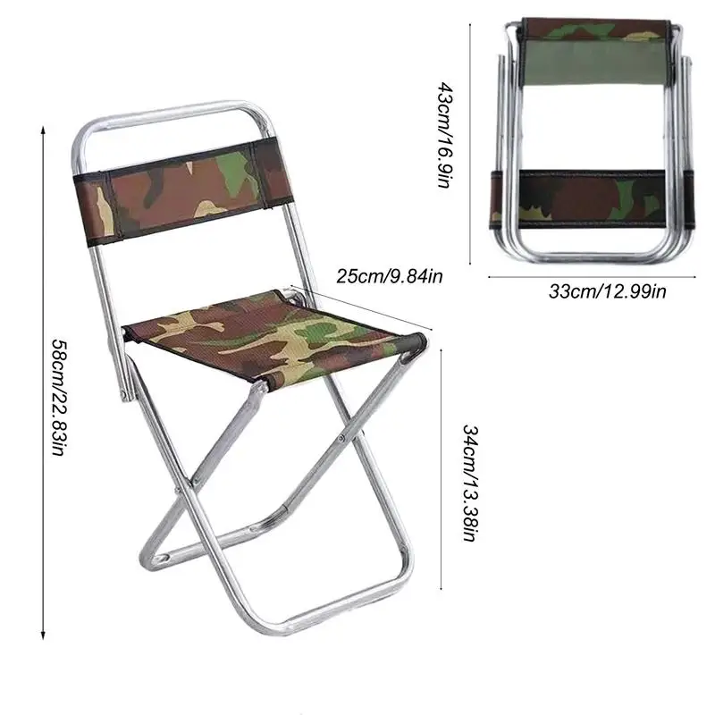 1PCCollapsible Stool Mini Lightweight Recliner Foot Rest Fishing Chair Footrest For Patio Travel Picnic Walking Hiking Festival