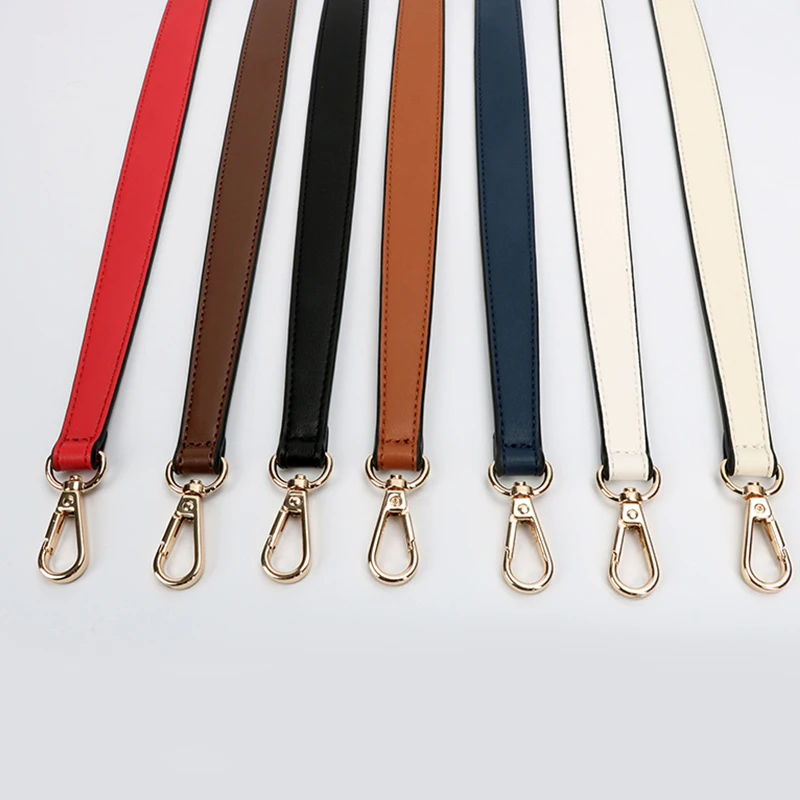 100% Genuine Leather Short/long Handbag Strap With Golden Buckle, Suitable  For Handbags And Purses Bag Accessories,DIY Accessories  Adjustable,Replacement Shoulder Strap Stylish,Durable