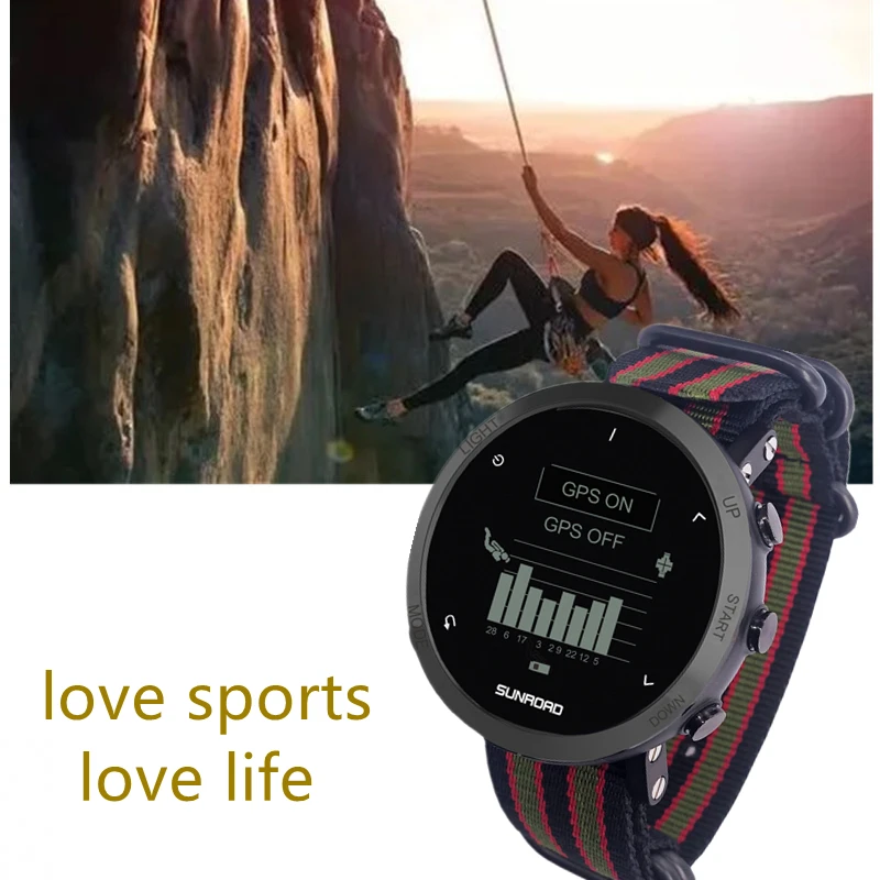Sunroad 2022 New Gps Smart Watches Men Digital Outdoor Sports Watch