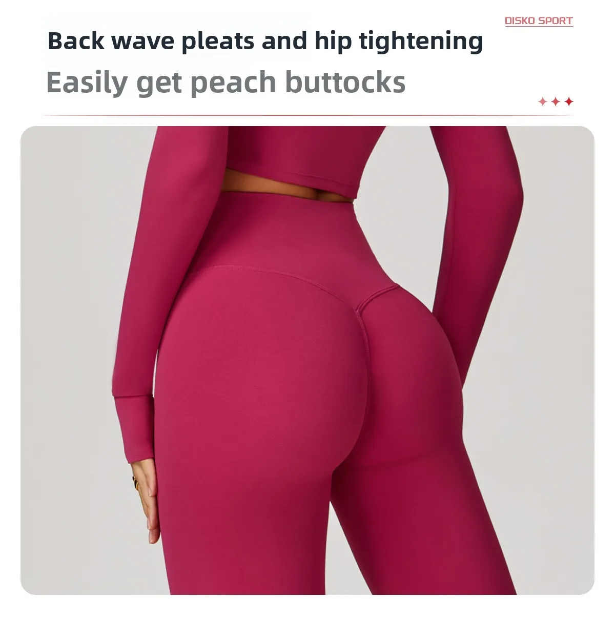 Collants de sport sans coutures en tissu extensible