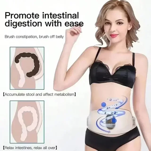 Rechargeable Body Slimming Machine Waist Belt Waist Fitness Massager Weight Loss and Body Shaping Instrument Constipation Relief 2