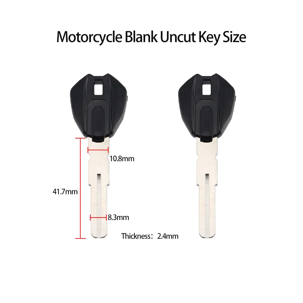 Blank Motorcycle Uncut Key 43mm Ducati Motorbike Spare Part Replacement Accessory motorcycle keys motorcycle key accessories