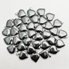 fashion new Good quality Natural Hematite gem Stone heart Pendant necklace Jewelry Making Charm accessories Gift 1
