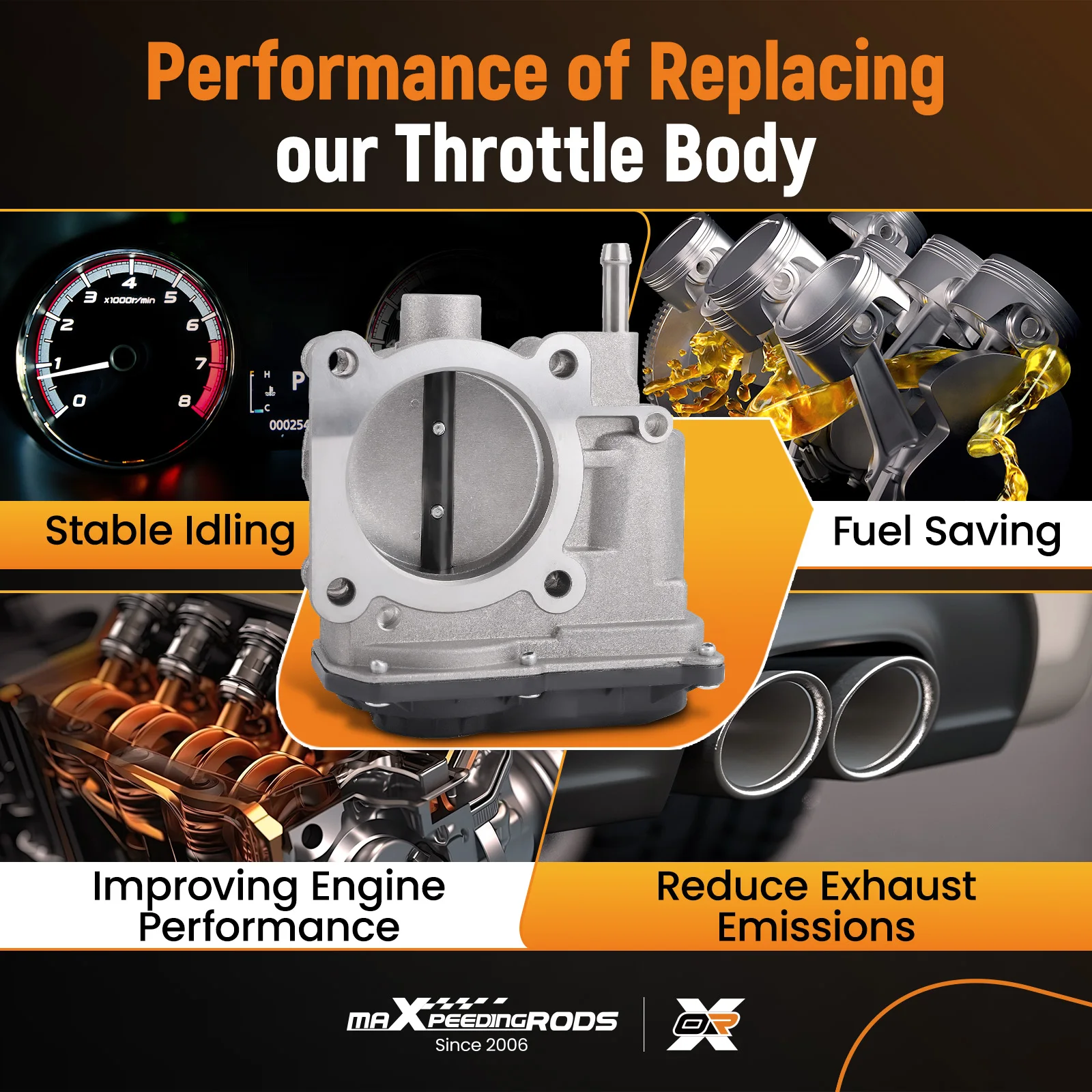 Throttle Body for Nissan Cube L4 1.8L 2009-2014 NV200 L4 2.0L 161194AF0A 16119ET00B