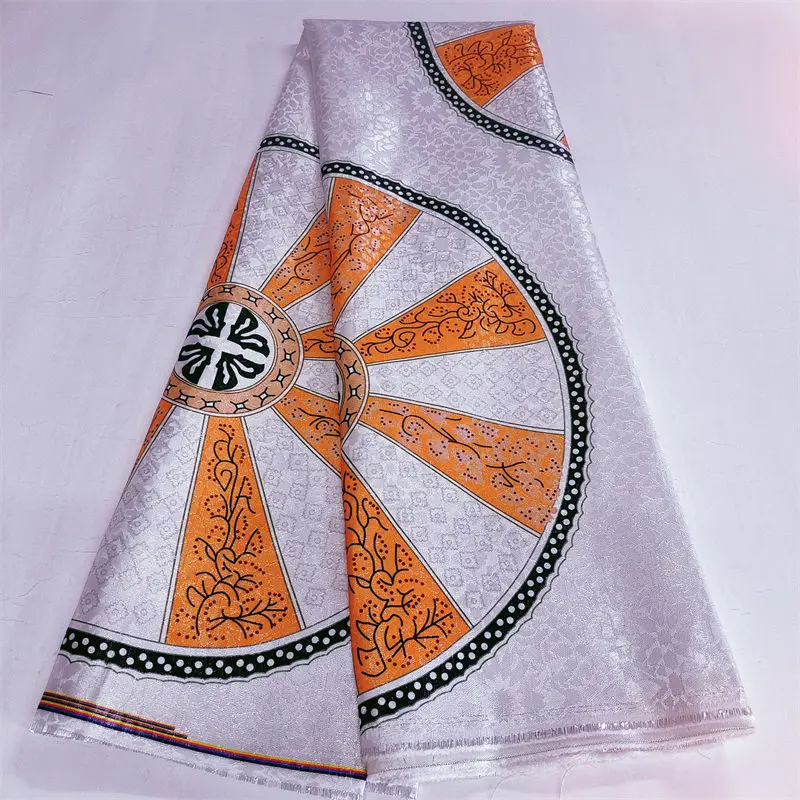 

2023Latest High Quality African Nigerian Tulle Lace Fabric Jacquard Swiss Organza Embroidery Guipure Party Prom Dress 5 Yard!H15