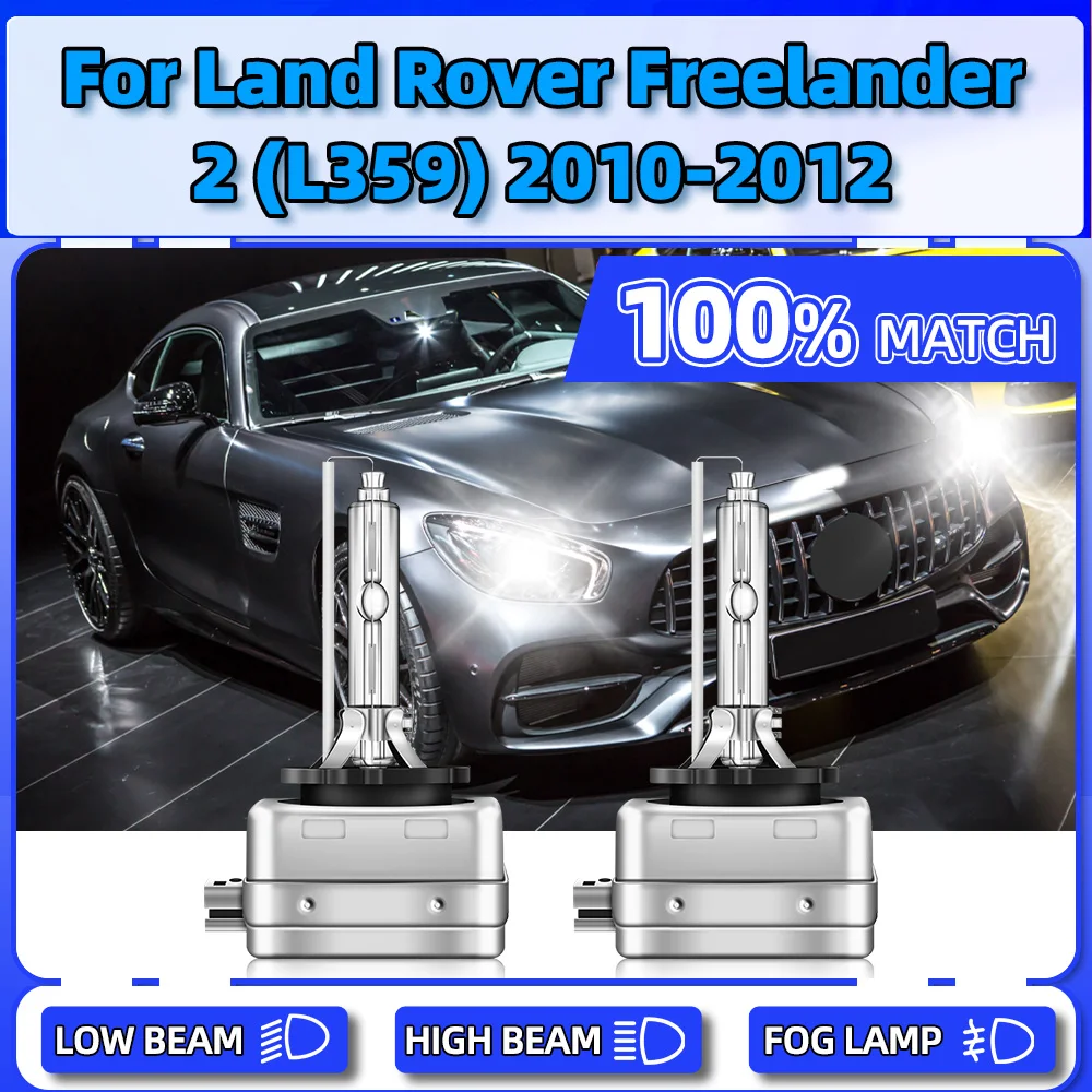 

35W HID Xenon Headlight Bulbs D1S Plug And Play Xenon Lights 6000K Front Lamps For LAND ROVER FREELANDER 2 (L359) 2010 2011 2012