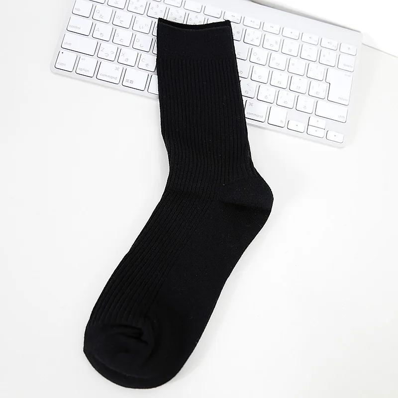 Vibrant Neon Men's Crew Ribbed Socks