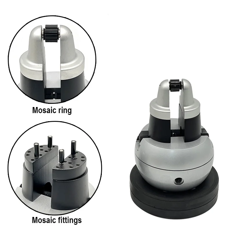 Mini Engraving Ball Vise Full Set（D,E) Jewelry Equipment Diamond Stone Block Ring Adjustable Carving Setting Tools