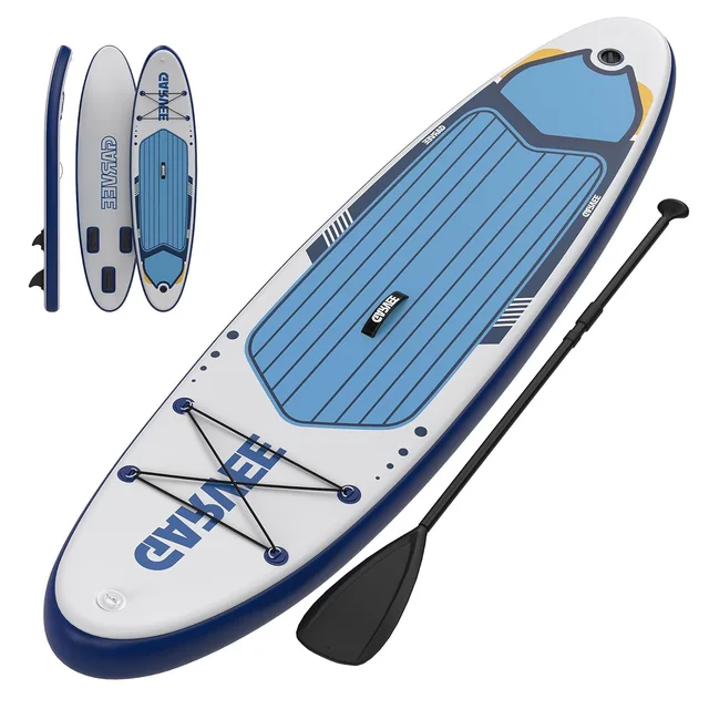 10.6ft Inflatable Stand Up Paddle Board for Adults, 320x81x15cm SUP Board with Non-Slip EVA Deck, Camera Mount & Accessory Kit