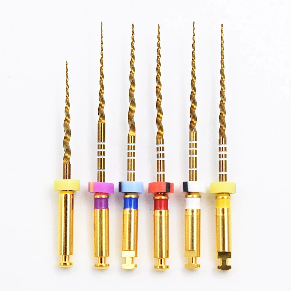 Dental Root Canal File Gold Endo Rotary Super Files Golden Endodontic